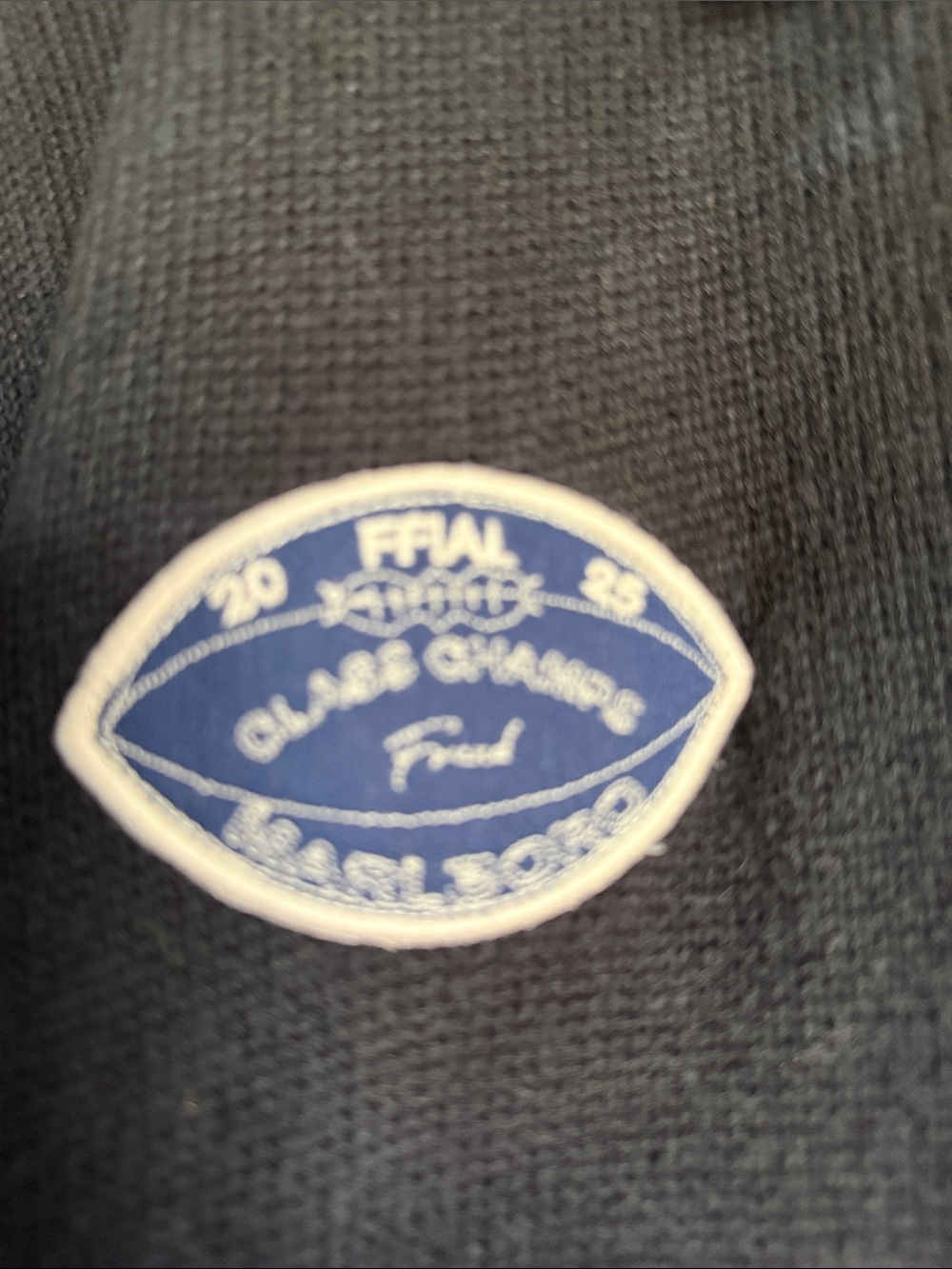 Found Varsity Cardigan with embroidery patches XL EUC - Picture 9 of 10